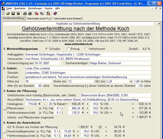 Screenshots der Benutzeroberfläche des Arbotax Systems. Es sind Eingabemasken und Schaltflächen einer EDV-Anwendung zu sehen.